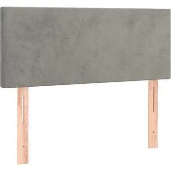 Čelo postele nastavitelné sametové tmavě šedé 90x5x78/88 cm