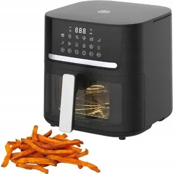 fritéza MG HOME Horkovzdušná fritéza s okénkem 6,5 l / 1600 W / 12 programů