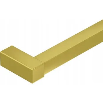 Madlo do koupelny Nástěnné schodišťové madlo, úchyt madla 25x25 mm zlaté 300 cm Faro