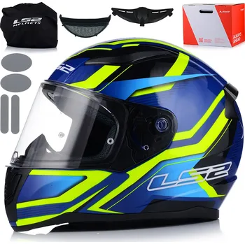 Helma na motorku MOTOCYKLOVÁ PŘILBA LS2 FF353 RAPID II FLITZ BLUE SYSTEM PINLOCK ECER 22.06