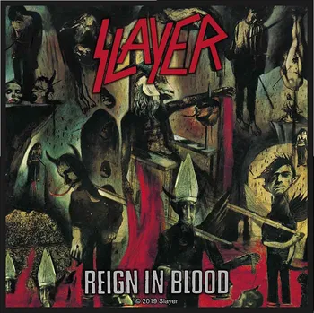 Nášivka Slayer nášivka PES 100x100 mm, Reign In Blood