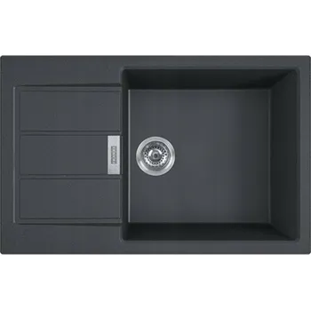 Granitový dřez Jednokomorový dřez Franke Sirius 2.0 černý