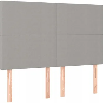 Nastavitelné čelo postele, černé, 144x5x118/128 cm, látka