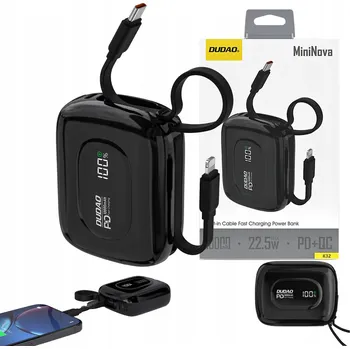 Powerbanka Powerbank Dudao 10000 mAh černý