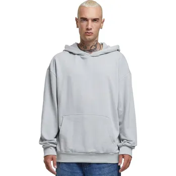 Pánská mikina MIKINA S KAPUCÍ ŠEDÁ OVERSIZE Pánská KLASICKÁ HLADKÁ Urban Classics M