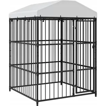 Bouda pro psa Bouda pro psa 150x150x210 cm černá, ocelová, ohnivzdorná, UV odolná