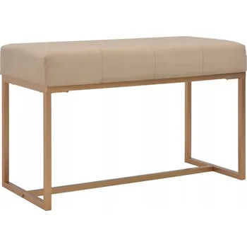 Zahradní lavice Elegantní sametová lavička béžová 80x36x45 cm