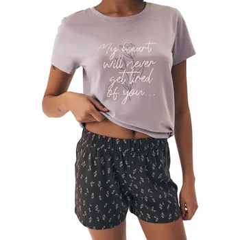 Dámské pyžamo HENDERSON NATURALEZA dámské pyžamo krátké letní 100% BAVLNA - M