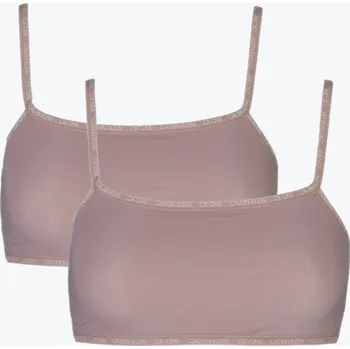 Podprsenka Dámská podprsenka Calvin Klein 000QD3806E 7NS CEDAR (2 ks) Velikost: XS
