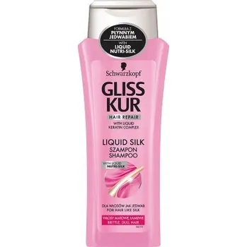 Šampon Gliss Kur Liquid Silk Šampon pro matné a lámavé vlasy 250ml