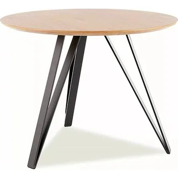 Jídelní stůl Jídelní stůl Tetis 100 cm černý/dub přírodní