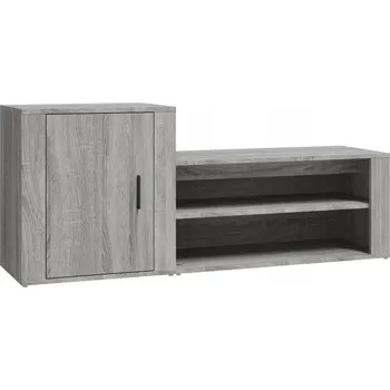 Botník Botník šedá dub sonoma 130 x 35 x 54 cm