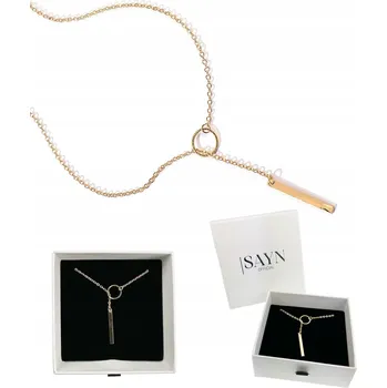 Náhrdelník ZLATÝ DÁMSKÝ NÁHRDELNÍK KRÁSNÝ OCEL CHIRURGICKÁ