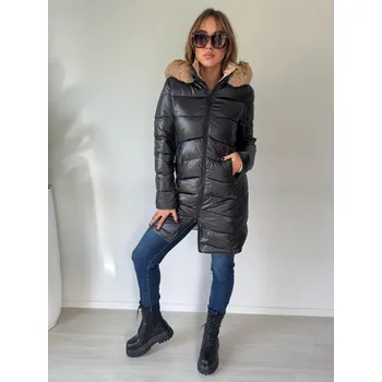 Dámská bunda Mishel Zimní bunda Ivett lesk černá Velikost: XXL