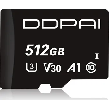 Paměťová karta PAMĚŤOVÁ KARTA DDPAI ORIGINÁLNÍ 512GB MicroSDXC A1 V30 C10 U3