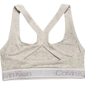 Dámské spodní prádlo Dámská sportovní podprsenka Calvin Klein 001QF6684O P74 SNOW HEATHER Velikost: XL