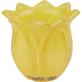 Svícen Butlers TULIP Svícen na čajovou svíčku - žlutá