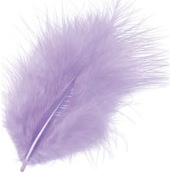 Peří Marabu 10 cm - světle fialové