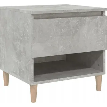Noční stolek Elegantní noční stolek z šedého betonu 50 x 46 x 50 cm