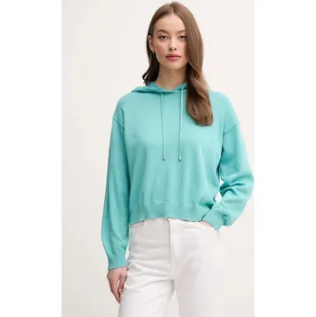 Dámský svetr Bavlněný svetr United Colors of Benetton 1294D203T tyrkysová 66X, vel. S