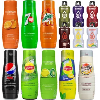 Sirup pro výrobník sody 8x SIRUP 7UP PEPSI MAX MIRINDA LIPTON SODASTREAM