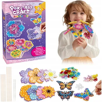 kreativní sada Kreativní plastová sada pro holčičku s květinkami