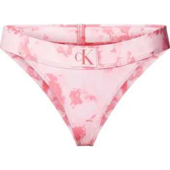 Dámské plavky Dámské plavky Calvin Klein KW0KW02126 0JV Ck Tie Dye Pink Aop Velikost: XL