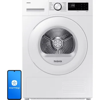 Sušička Sušička prádla SAMSUNG DV5000D DV90DG52A0TE s tepelným čerpadlem, bílá, 9 kg, 60 cm