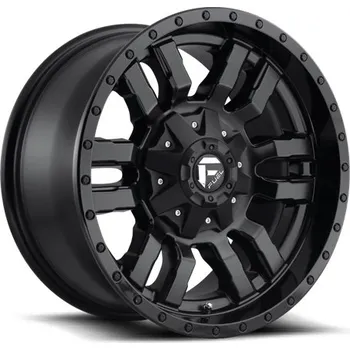 Alu kolo FUEL Alu Kola Fuel D596 Sledge 12x20 6x139.7 ET-45 Matte Black Gloss Black Lip 106.1