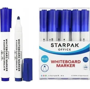 POPISOVAČ NA BÍLOU TABULI KULATÝ MODRÝ (12 KS)