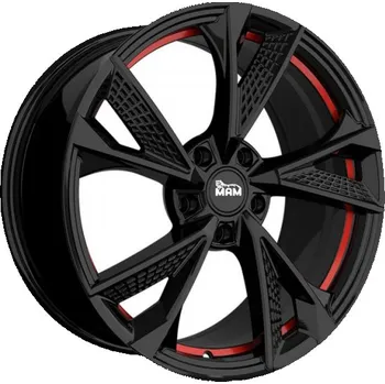 Disk MAM Alu Kola Mam Rs6 8.5X19 5X114.3 ET40 Black Painted Red Inside 72.6
