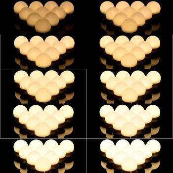 Dekorativní svítidlo Dekorativní LED osvětlení na zrcadlo, 10 lamp, USB napájení