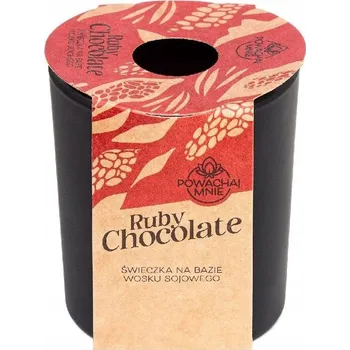 Svíčka VOŇAVÁ SOJOVÁ SVÍČKA ČERNÁ 130ml RUBY CHOCOLATE PAVONCELLA