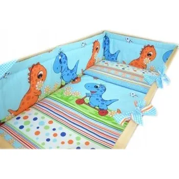 Povlečení Cosing 3dílná sada povlečení COMFORT- DINO modrá