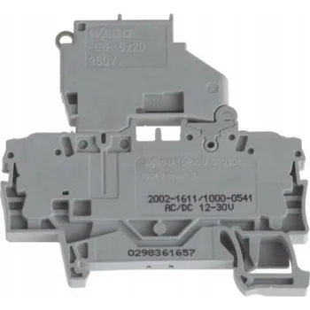 Pojistková svorka 2,5 mm2 šedá 6,3 A G 5x20 mm