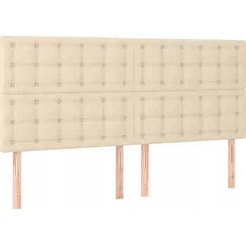 Čelo postele krémové, 160 x 5 x 118/128 cm, nastavitelná výška