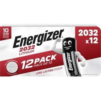 Článková baterie 12x lithiová baterie Energizer CR2032 2032 3V 12 kusů