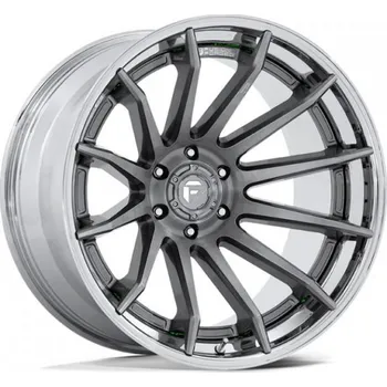 Alu kolo FUEL Alu kola Fuel 1PC FC403 BURN 12x22 5x127 ET-44 Platinum W/ Chrome Lip 71.5