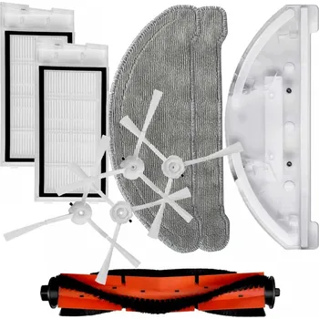 Sada příslušenství pro robotický vysavač Sada kartáčů, HEPA filtry pro ROIDMI EVE Plus SDJ01RM s držákem a mopy 10ks