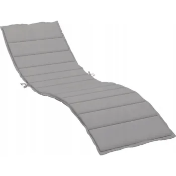 Prostěradlo Polštář na lehátko 200 x 50 x 3 cm, šedý, tkanina Oxford, odolná vůči vodě