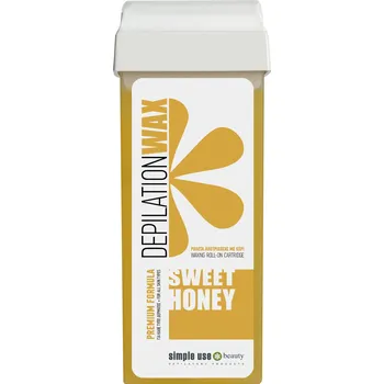 Přípravek na depilaci a epilaci simple use Depilační vosk roll-on Sweet Honey medový, 100ml