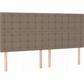 Čelo postele taupe 160 x 5 x 118/128 cm, nastavitelná výška