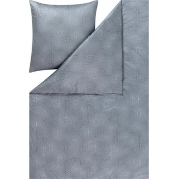 Prostěradlo Estella mako-jersey Pippa grafitová 6898 155x200 - Prostěradlo s gumou z mako jersey