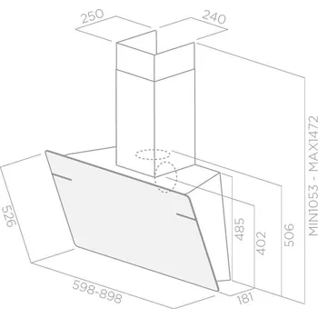 Digestoř Nástěnná digestoř Elica L'essenza BL/A/90