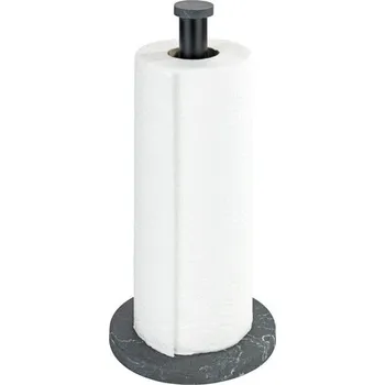 Věšák WENKO držák na kuchyňské role mramor černý