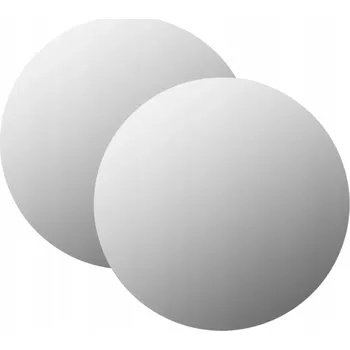 Zrcadlo Zrcadlo nástěnné minimalistické Ø 60 cm, broušené, 2 kusy