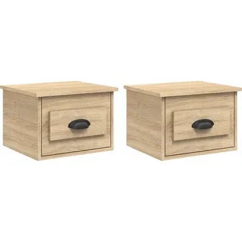 Noční stolek Závěsné noční stolky dub sonoma 41,5 x 36 x 28 cm 2 ks