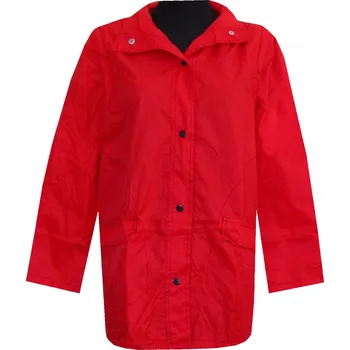 Moto bunda DÁMSKÁ BUNDA S S KAPUCÍ PROTI DEŠTI ČERVENÁ 36/38