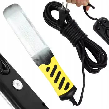 LED DÍLENSKÁ LAMPA SVÍTILNA S HÁKEM, SILNÁ PRACOVNÍ, KABEL 8M