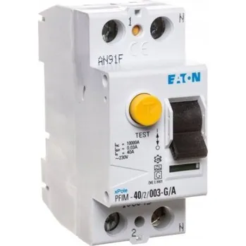 Proudový chránič Proudový chránič Eaton 230 V IP20 0 A